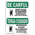 Signmission OSHA CAREFUL Sign, Always Face Ladder Bilingual, 24in X 18in Rigid Plastic, 18" W, 24" L, Landscape OS-BC-P-1824-L-10001